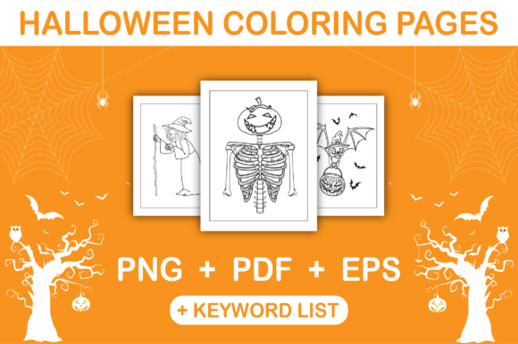 Download Halloween Coloring Pages for Kids - Premium Bundle