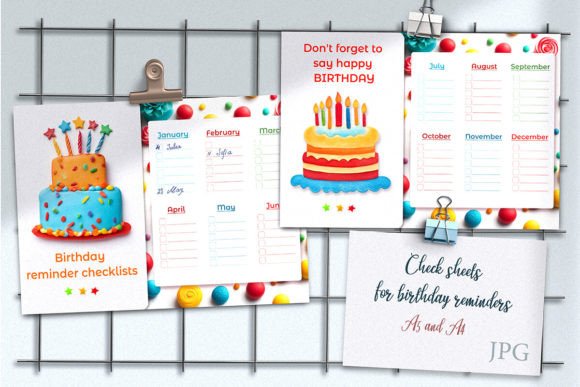 Download Birthday Planning. Worksheets - Premium Bundle