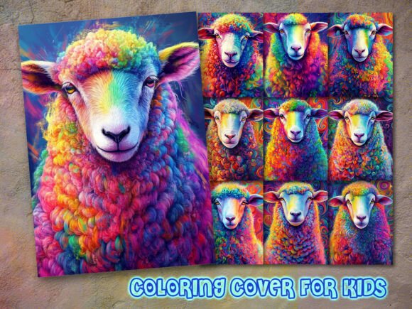 Download Sheep Coloring Book Cover Design - Book cover Collection