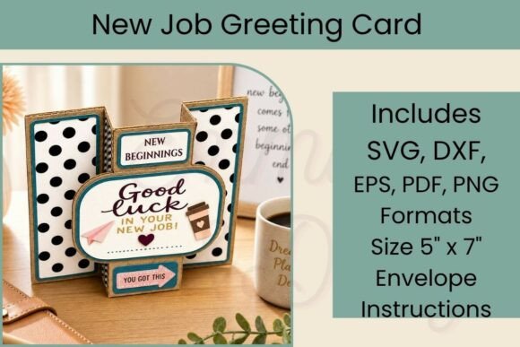 Download New Job 3D SVG Greeting Card - Premium Bundle