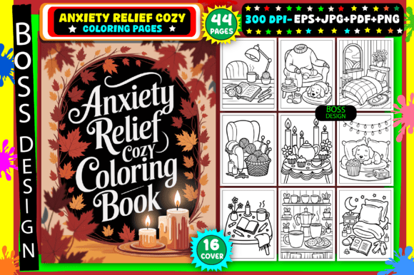 Download Anxiety Relief Cozy Coloring Pages - Premium Resources