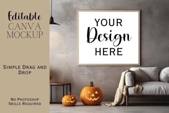 Download Canva Halloween Interior Mockup - Halloween interior Collection