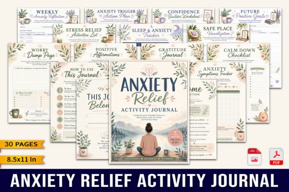 Download Anxiety Relief Activity Journal - Anxiety relief Collection