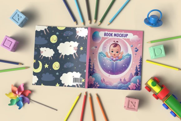 Download Toddler Coloring Book Cover Mockup - Book cover Collection