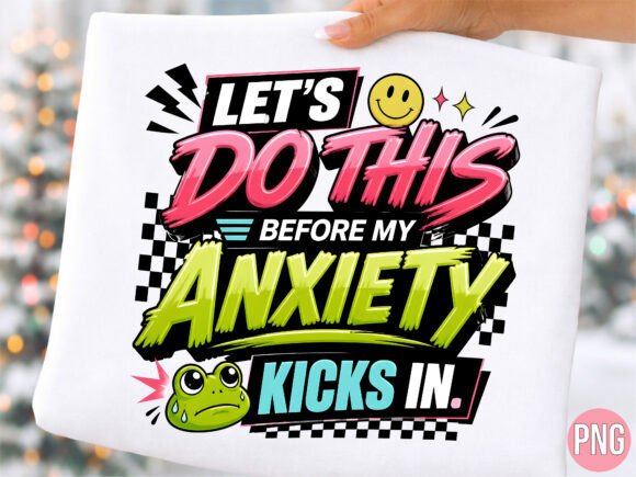 Download Retro Anxiety Relief Funny Quote PNG - Premium Resources