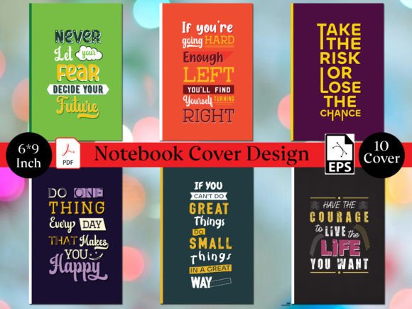 Download Cute Notebook Cover Design with Quote - Book cover Collection